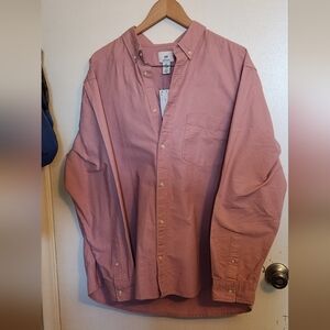 Men's Casual Pink Shirt Jacket